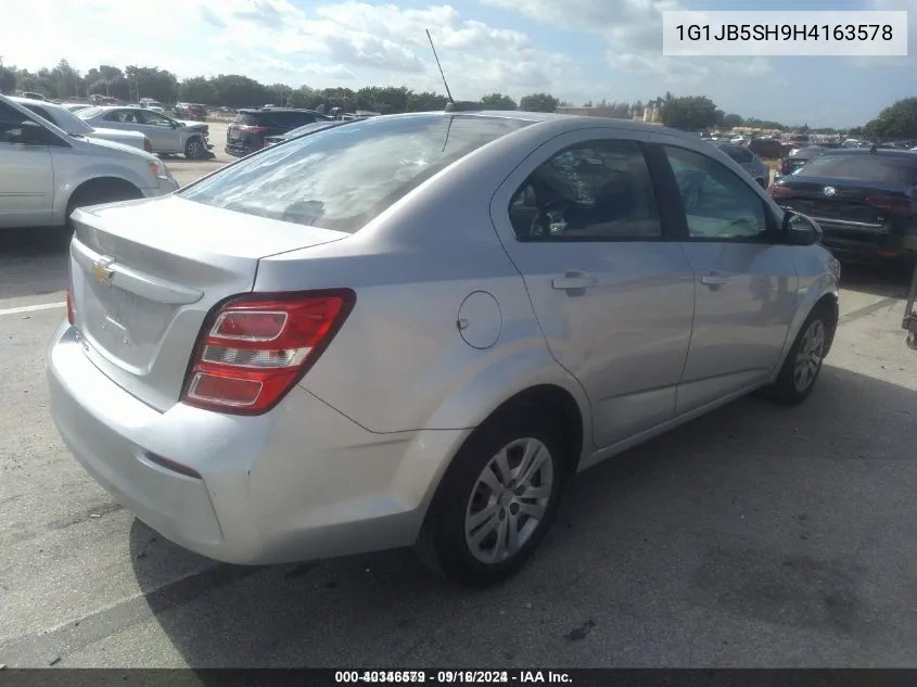 2017 Chevrolet Sonic Ls Auto VIN: 1G1JB5SH9H4163578 Lot: 40346579