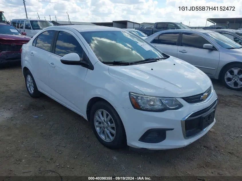 1G1JD5SB7H4152472 2017 Chevrolet Sonic Lt