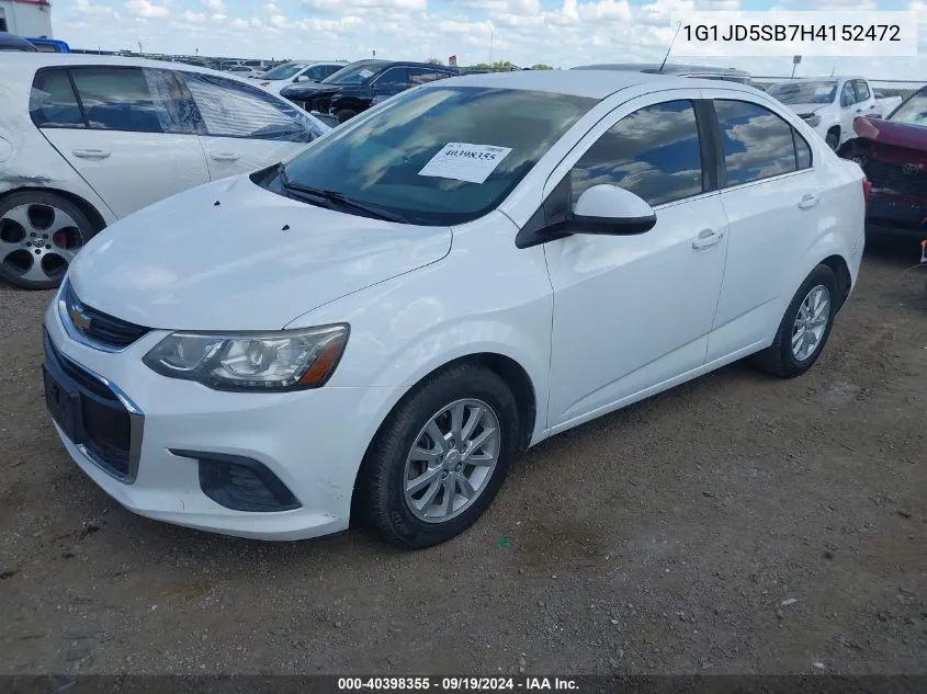 1G1JD5SB7H4152472 2017 Chevrolet Sonic Lt