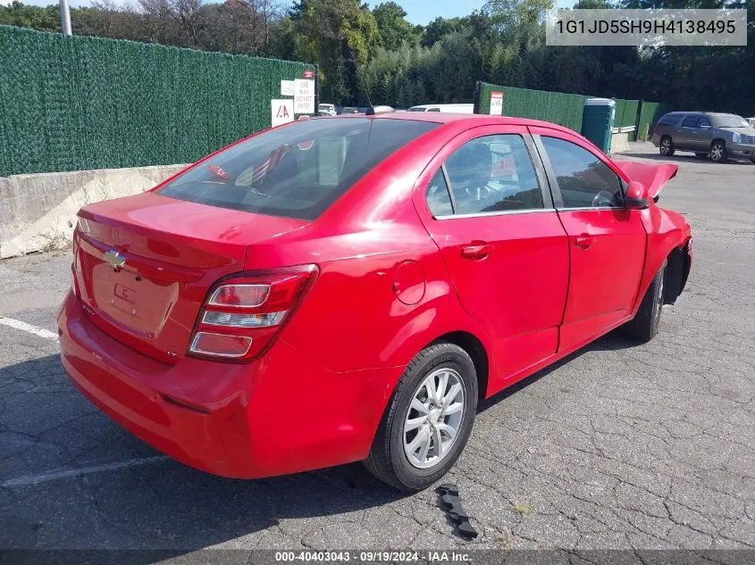 2017 Chevrolet Sonic Lt Auto VIN: 1G1JD5SH9H4138495 Lot: 40403043