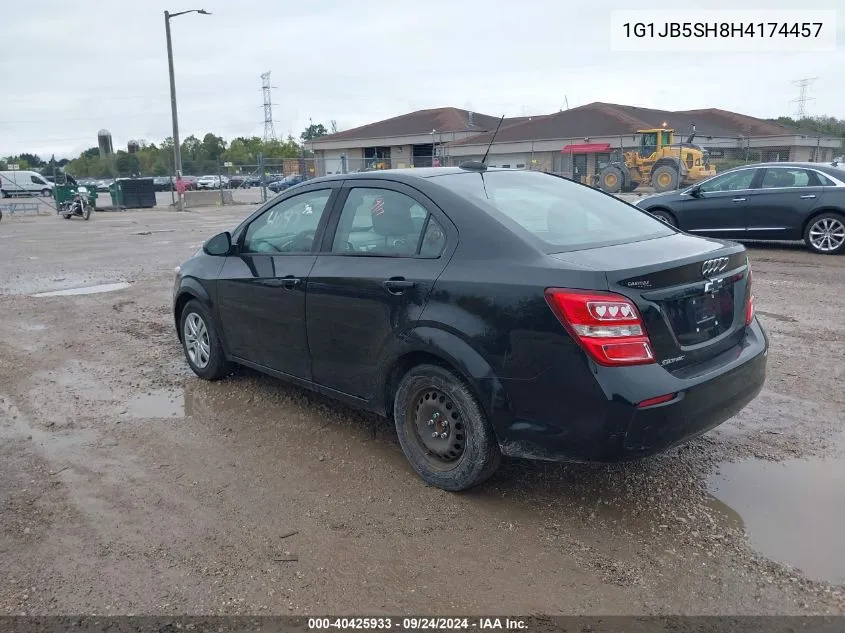 2017 Chevrolet Sonic Ls Auto VIN: 1G1JB5SH8H4174457 Lot: 40425933