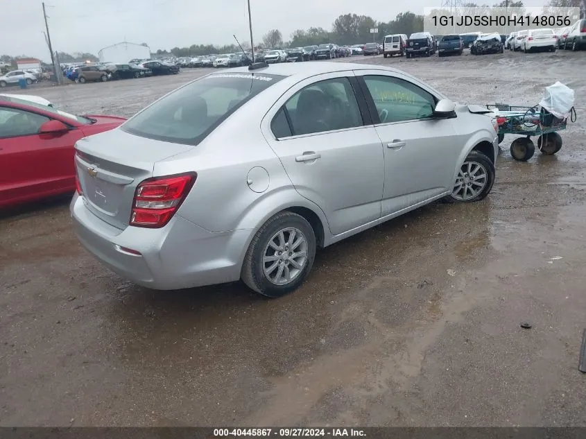 2017 Chevrolet Sonic Lt Auto VIN: 1G1JD5SH0H4148056 Lot: 40445867