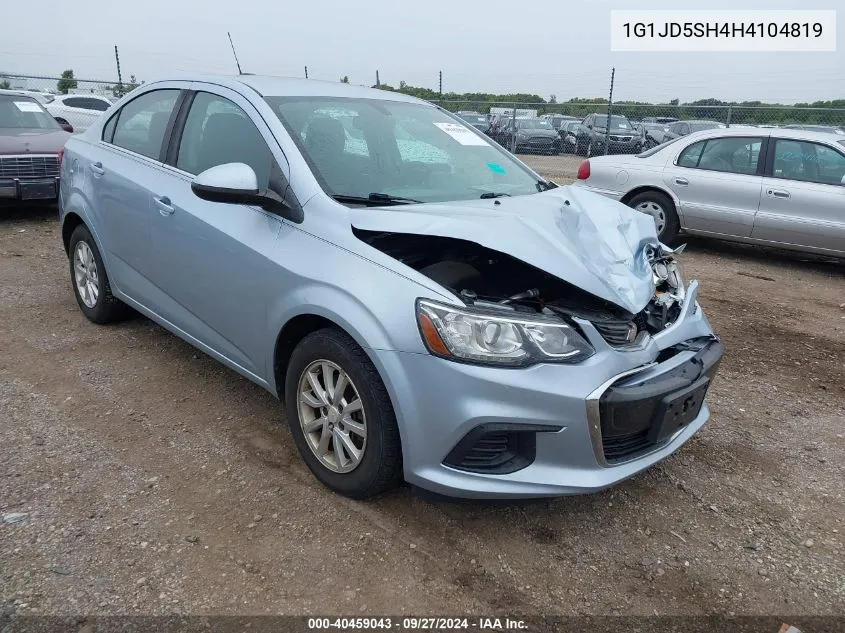 1G1JD5SH4H4104819 2017 Chevrolet Sonic Lt Auto