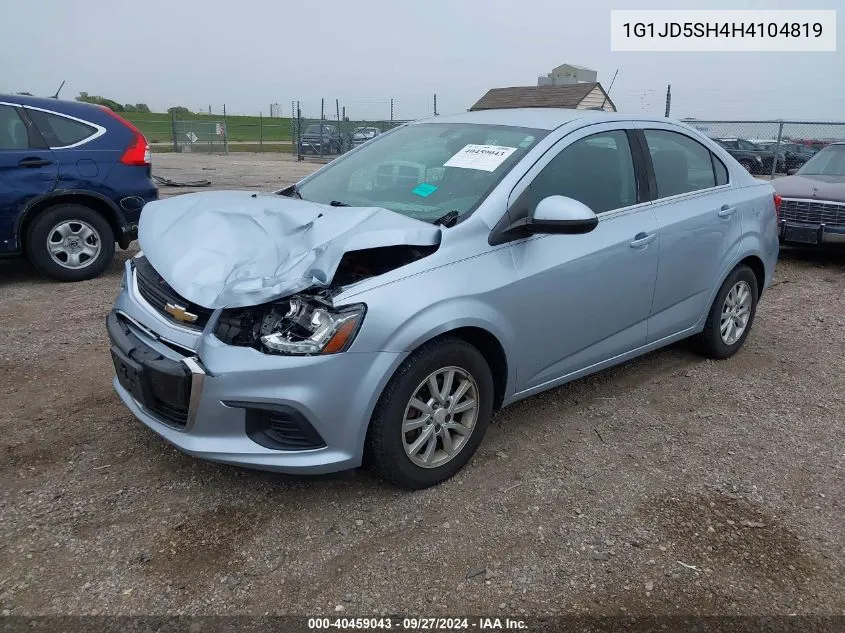 1G1JD5SH4H4104819 2017 Chevrolet Sonic Lt Auto