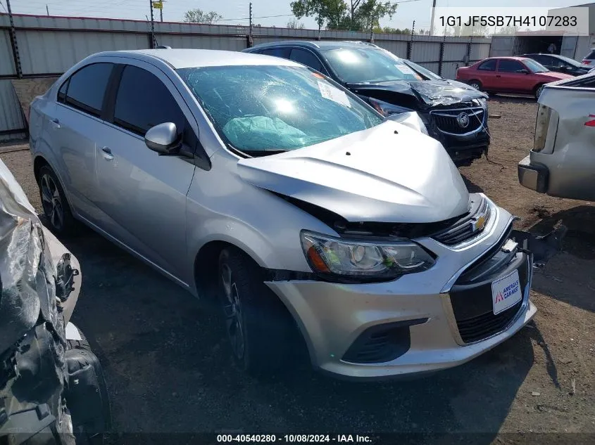 2017 Chevrolet Sonic Premier VIN: 1G1JF5SB7H4107283 Lot: 40540280