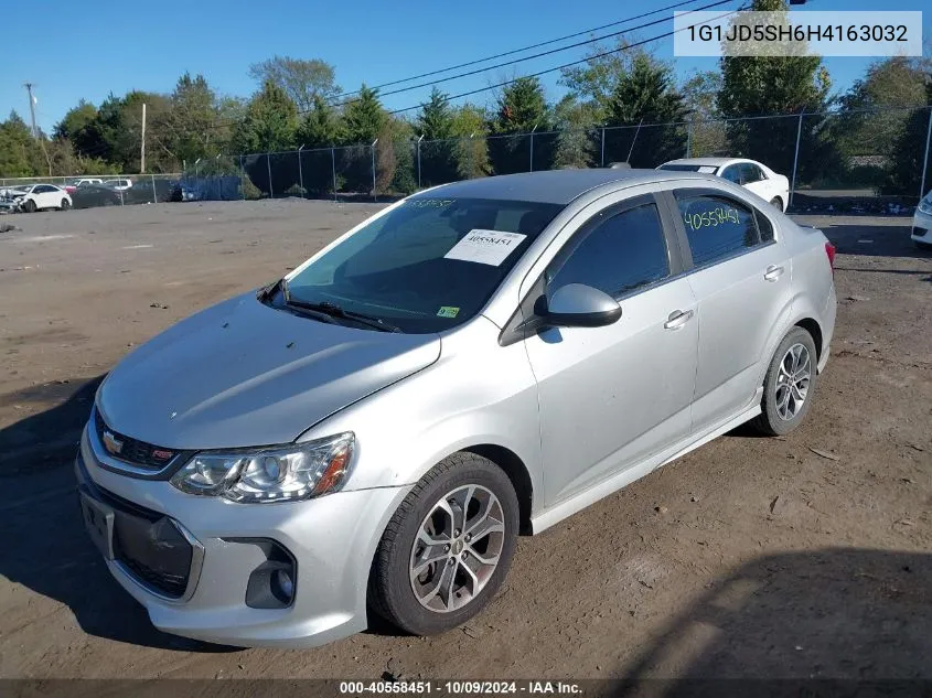 2017 Chevrolet Sonic Lt Auto VIN: 1G1JD5SH6H4163032 Lot: 40558451