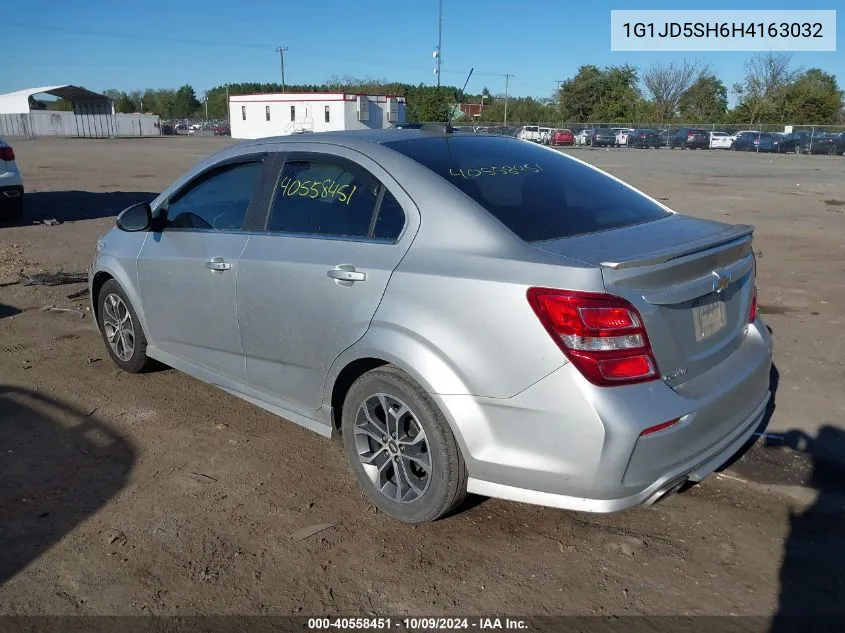 2017 Chevrolet Sonic Lt Auto VIN: 1G1JD5SH6H4163032 Lot: 40558451