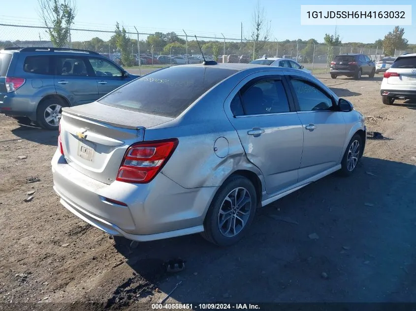 2017 Chevrolet Sonic Lt Auto VIN: 1G1JD5SH6H4163032 Lot: 40558451