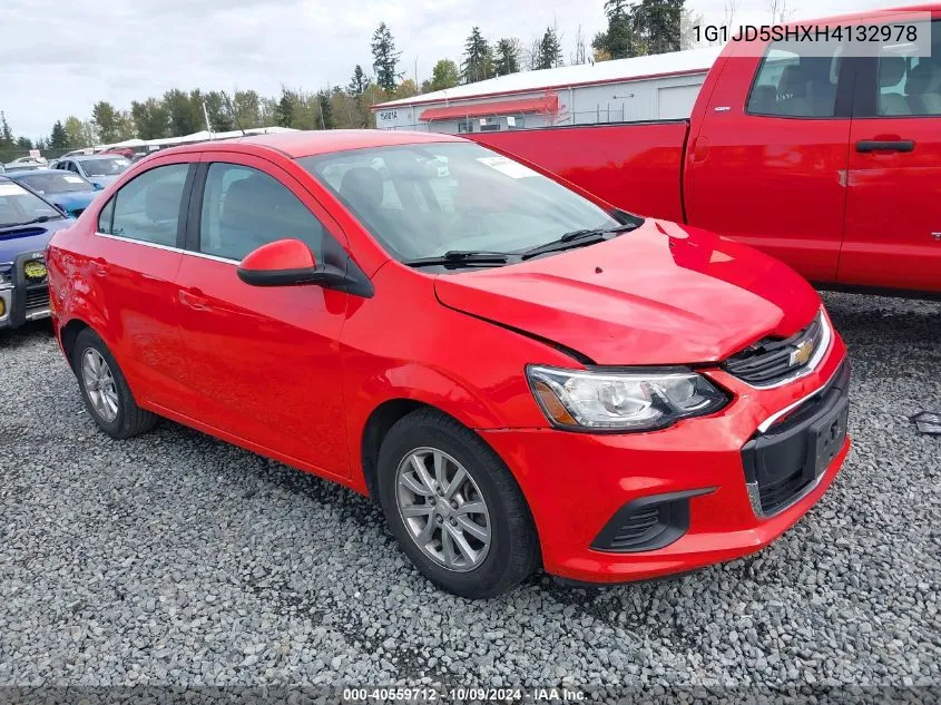 2017 Chevrolet Sonic Lt VIN: 1G1JD5SHXH4132978 Lot: 40559712