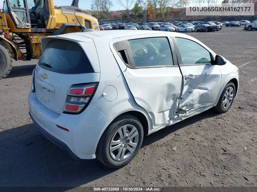 2017 Chevrolet Sonic Lt Auto VIN: 1G1JG6SGXH4162177 Lot: 40723088