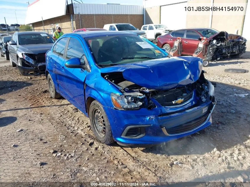 2017 Chevrolet Sonic Ls Auto VIN: 1G1JB5SH8H4154970 Lot: 40829032