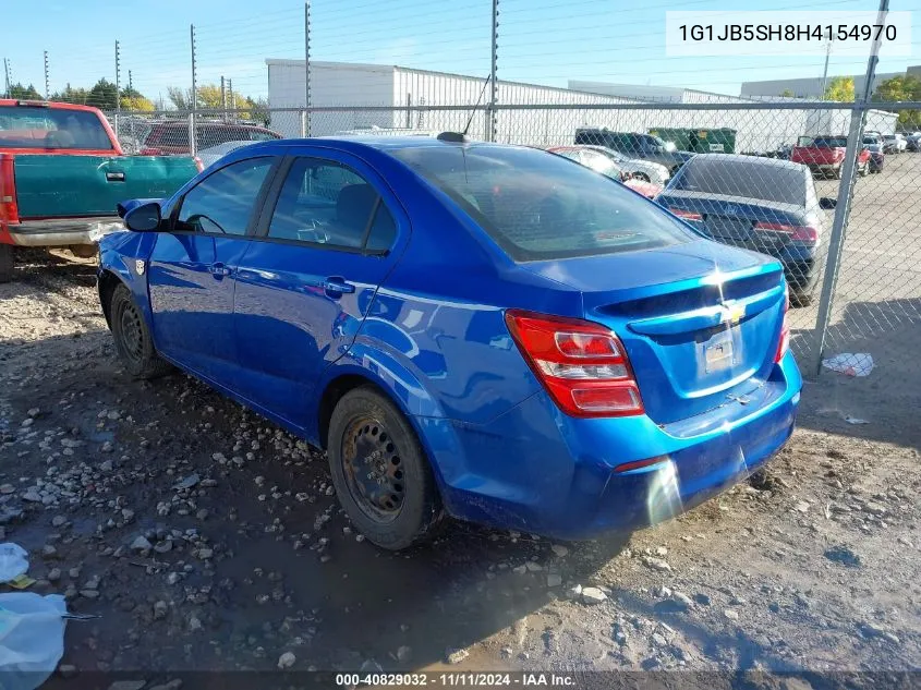 2017 Chevrolet Sonic Ls Auto VIN: 1G1JB5SH8H4154970 Lot: 40829032