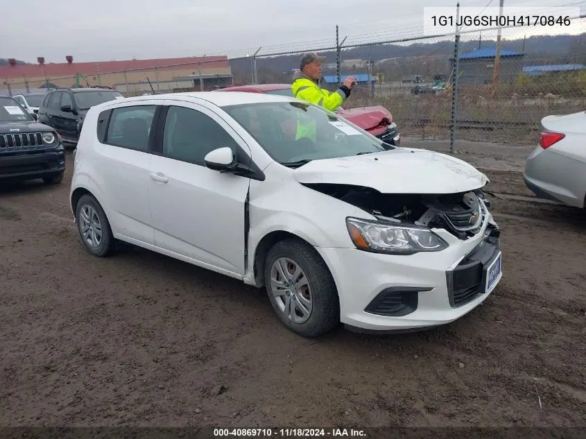 2017 Chevrolet Sonic VIN: 1G1JG6SH0H4170846 Lot: 40869710