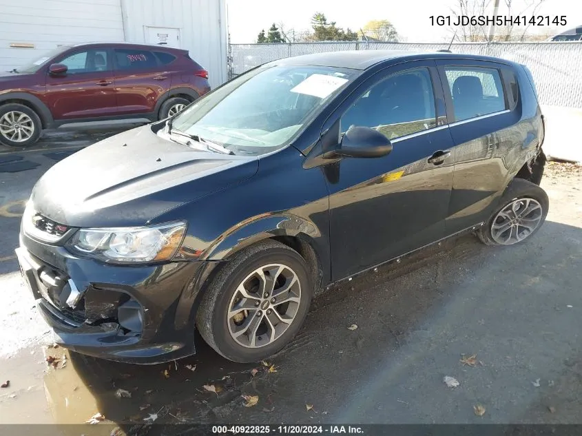 2017 Chevrolet Sonic Lt Auto VIN: 1G1JD6SH5H4142145 Lot: 40922825