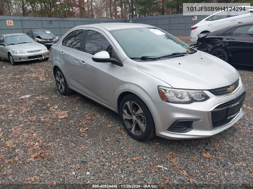 2017 Chevrolet Sonic Premier Auto VIN: 1G1JF5SB9H4124294 Lot: 40924445