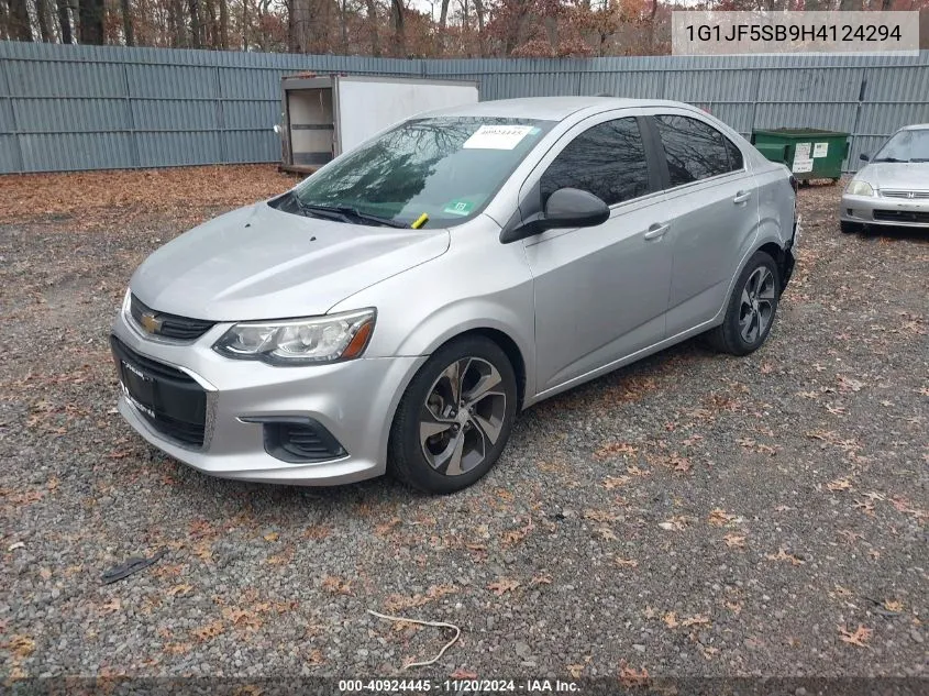 2017 Chevrolet Sonic Premier Auto VIN: 1G1JF5SB9H4124294 Lot: 40924445