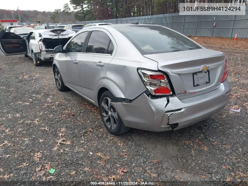 2017 Chevrolet Sonic Premier Auto VIN: 1G1JF5SB9H4124294 Lot: 40924445