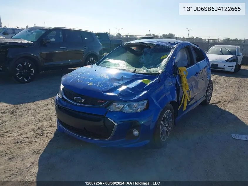 2018 Chevrolet Sonic VIN: 1G1JD6SB6J4122665 Lot: 12087256