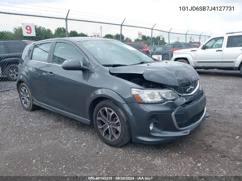 2018 Chevrolet Sonic Lt VIN: 1G1JD6SB7J4127731 Lot: 40143318