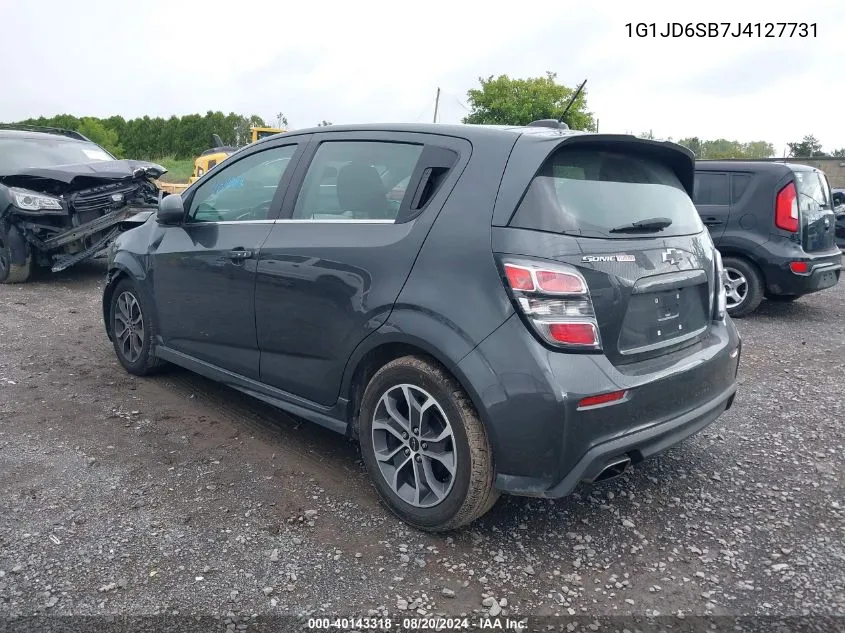 2018 Chevrolet Sonic Lt VIN: 1G1JD6SB7J4127731 Lot: 40143318