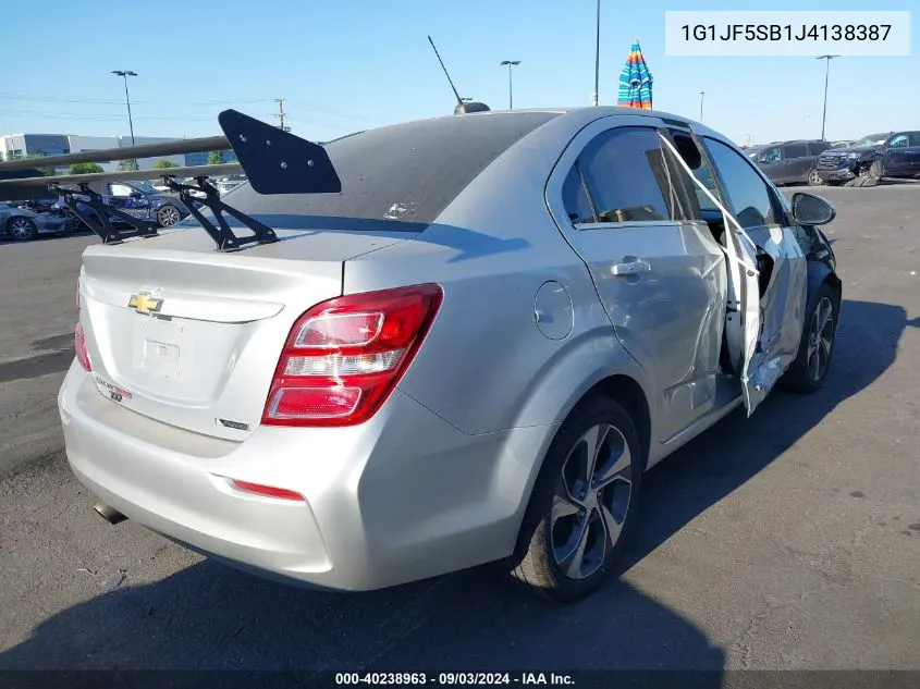 1G1JF5SB1J4138387 2018 Chevrolet Sonic Premier