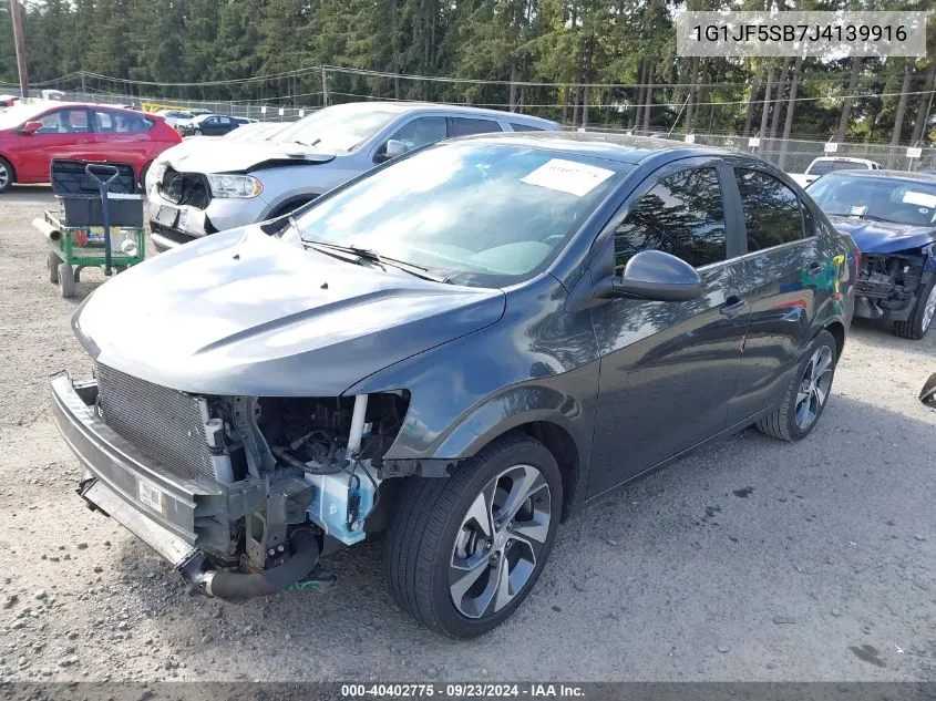 1G1JF5SB7J4139916 2018 Chevrolet Sonic Premier