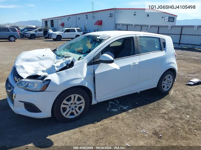 2018 Chevrolet Sonic Lt Auto VIN: 1G1JG6SH0J4105498 Lot: 40402888