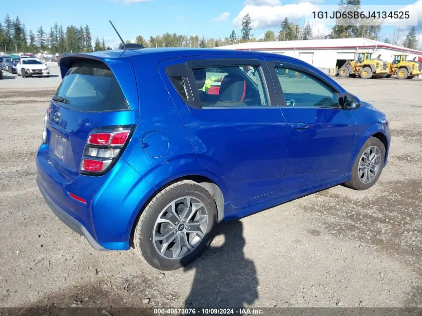 1G1JD6SB6J4134525 2018 Chevrolet Sonic Lt Auto