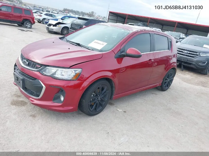 2018 Chevrolet Sonic Lt Auto VIN: 1G1JD6SB8J4131030 Lot: 40806639