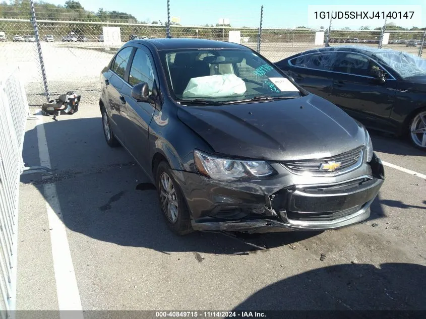 2018 Chevrolet Sonic Lt Auto VIN: 1G1JD5SHXJ4140147 Lot: 40849715