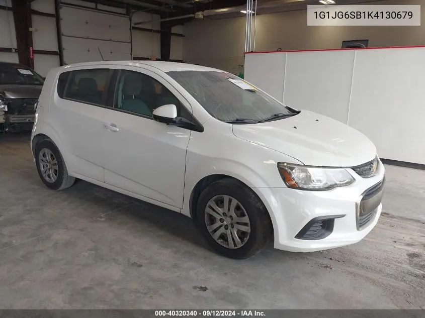 2019 Chevrolet Sonic VIN: 1G1JG6SB1K4130679 Lot: 40320340