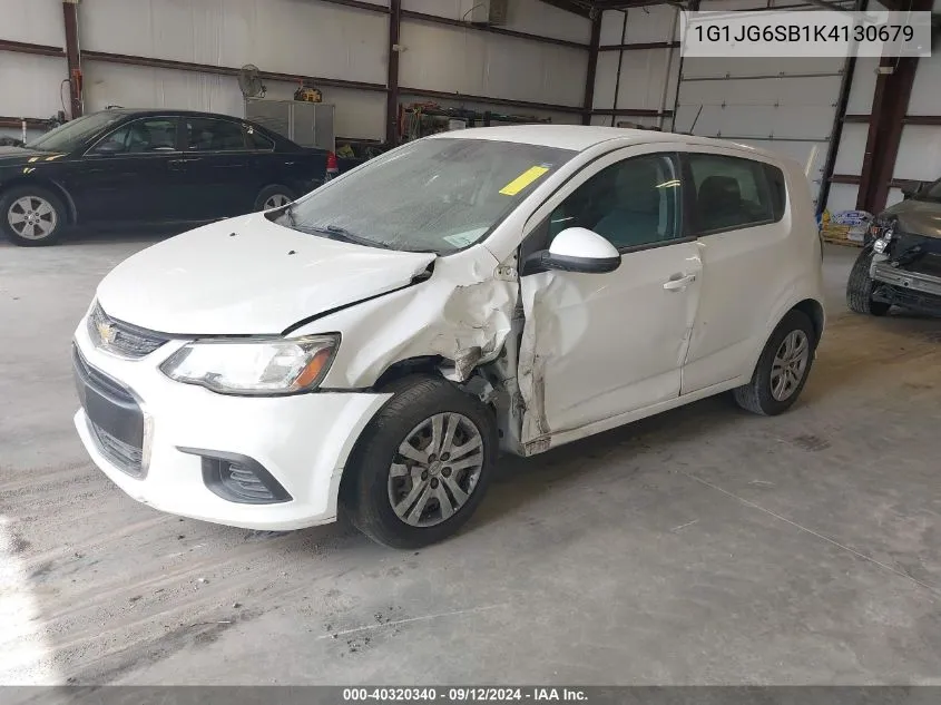 2019 Chevrolet Sonic VIN: 1G1JG6SB1K4130679 Lot: 40320340