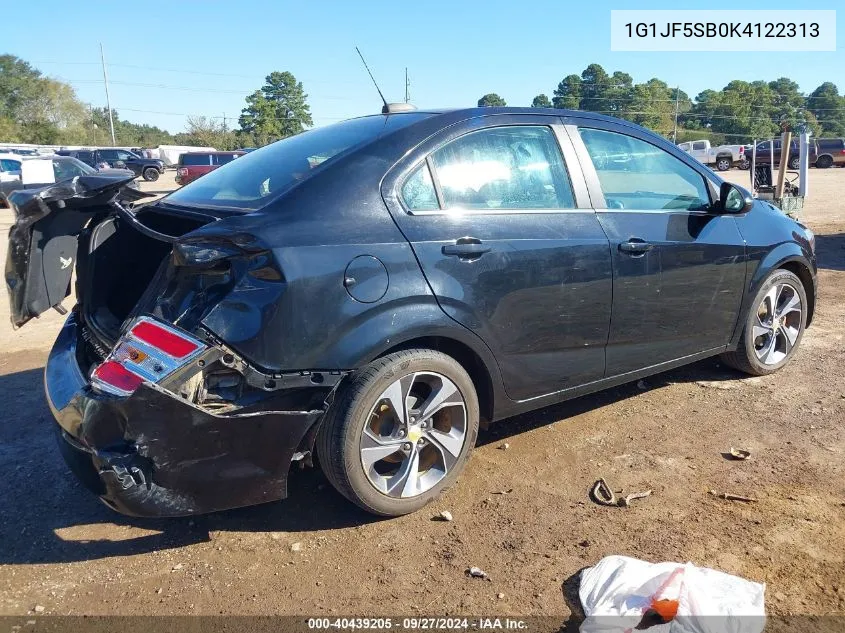 1G1JF5SB0K4122313 2019 Chevrolet Sonic Premier Auto