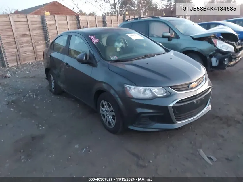 2019 Chevrolet Sonic Ls Auto VIN: 1G1JB5SB4K4134685 Lot: 40907827