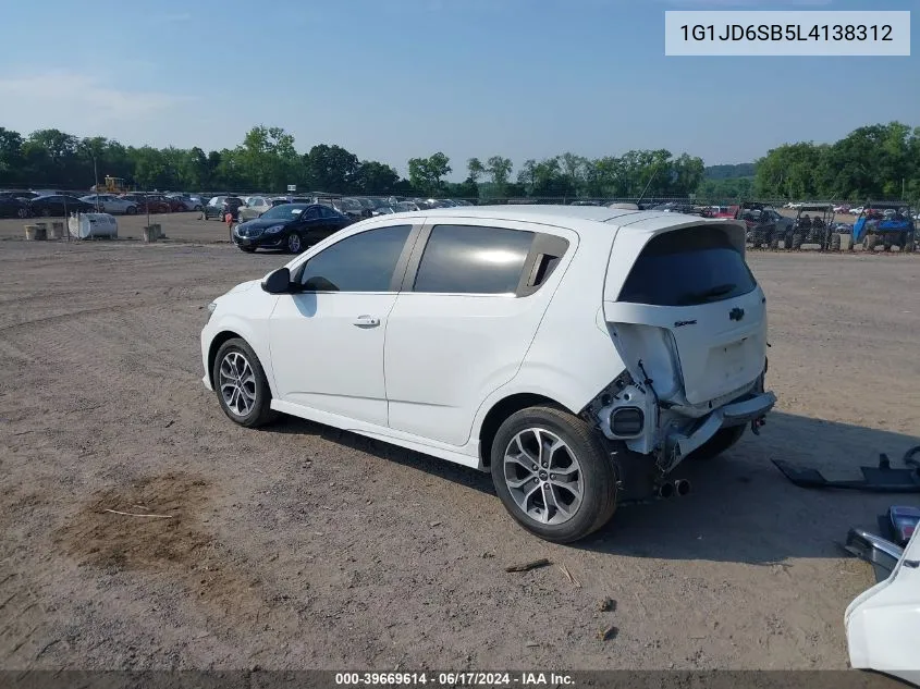 1G1JD6SB5L4138312 2020 Chevrolet Sonic Fwd Lt 5-Door