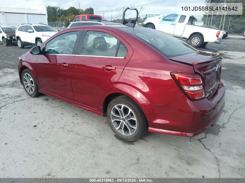 1G1JD5SB5L4141642 2020 Chevrolet Sonic Lt