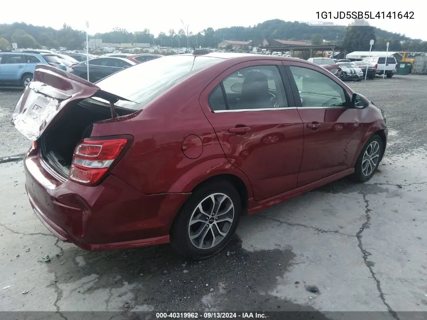 1G1JD5SB5L4141642 2020 Chevrolet Sonic Lt