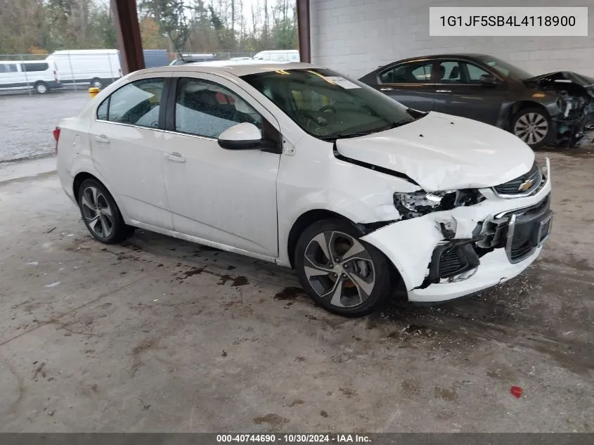 1G1JF5SB4L4118900 2020 Chevrolet Sonic Fwd Premier