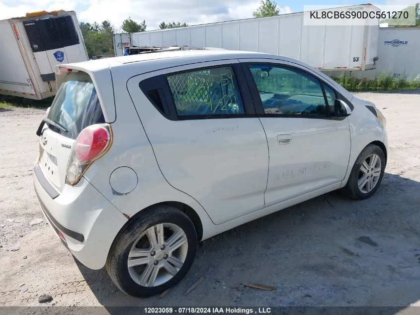 2013 Chevrolet Spark Ls VIN: KL8CB6S90DC561270 Lot: 12023059