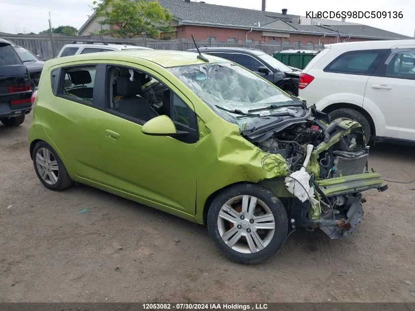 2013 Chevrolet Spark 1Lt VIN: KL8CD6S98DC509136 Lot: 12053082