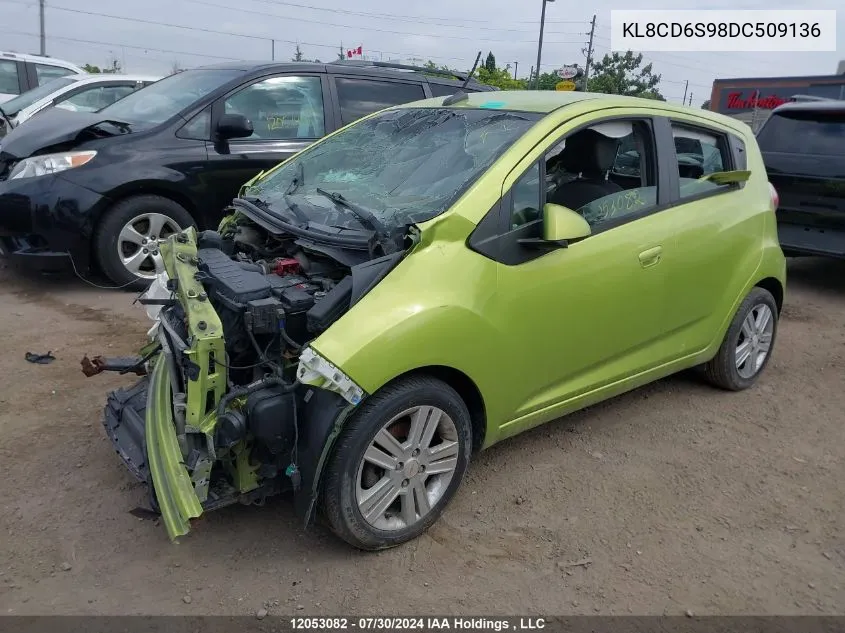 2013 Chevrolet Spark 1Lt VIN: KL8CD6S98DC509136 Lot: 12053082