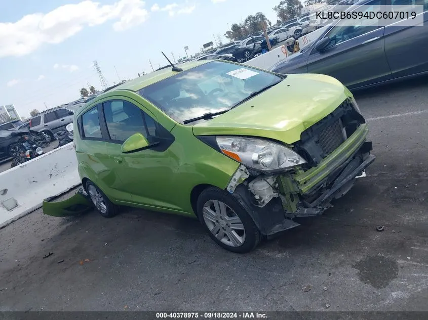 2013 Chevrolet Spark Ls Auto VIN: KL8CB6S94DC607019 Lot: 40378975