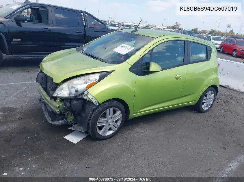 2013 Chevrolet Spark Ls Auto VIN: KL8CB6S94DC607019 Lot: 40378975