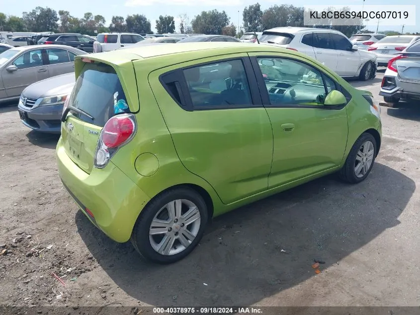 2013 Chevrolet Spark Ls Auto VIN: KL8CB6S94DC607019 Lot: 40378975