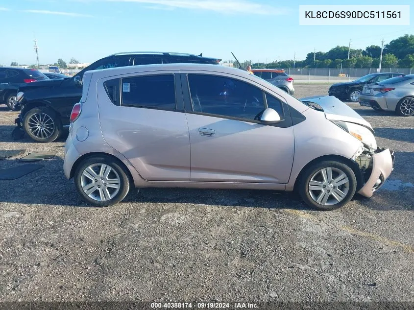 2013 Chevrolet Spark 1Lt Auto VIN: KL8CD6S90DC511561 Lot: 40388174