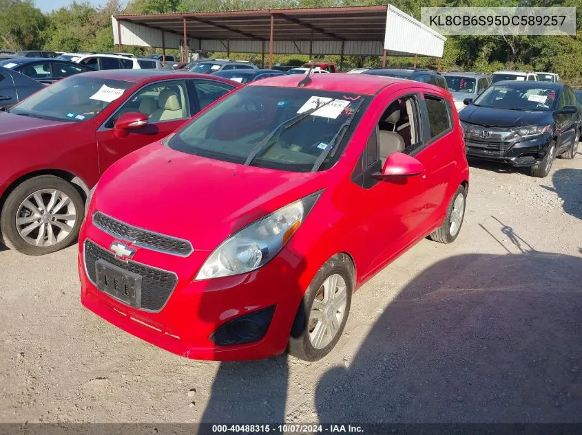 2013 Chevrolet Spark Ls Auto VIN: KL8CB6S95DC589257 Lot: 40488315