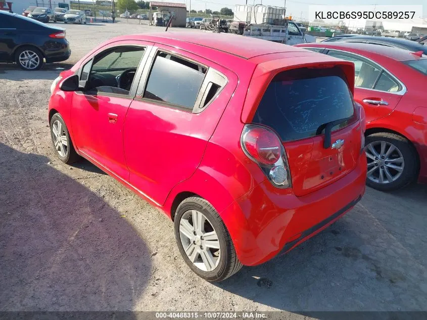 2013 Chevrolet Spark Ls Auto VIN: KL8CB6S95DC589257 Lot: 40488315