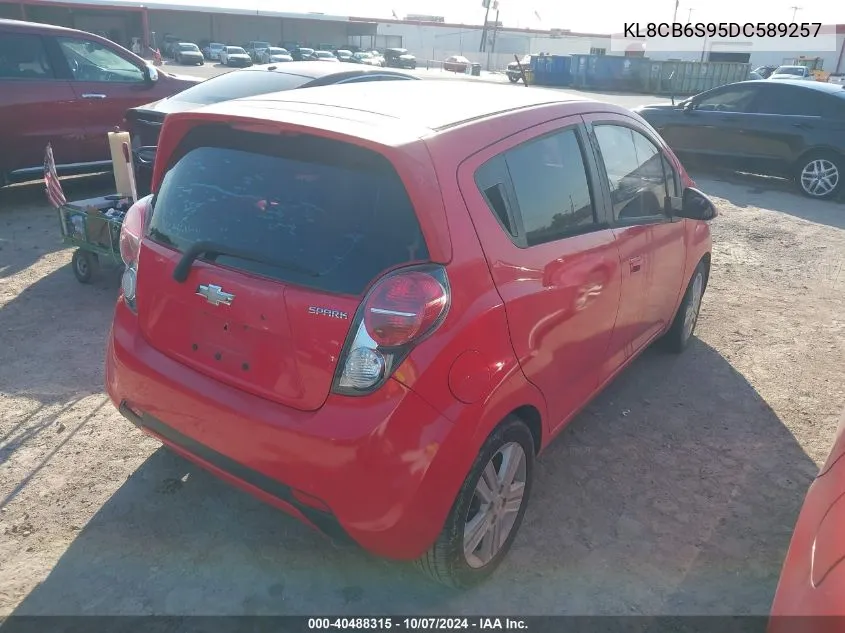 2013 Chevrolet Spark Ls Auto VIN: KL8CB6S95DC589257 Lot: 40488315