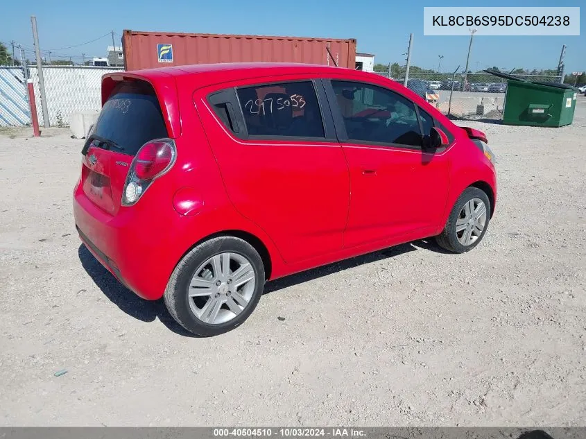 2013 Chevrolet Spark Ls Auto VIN: KL8CB6S95DC504238 Lot: 40504510