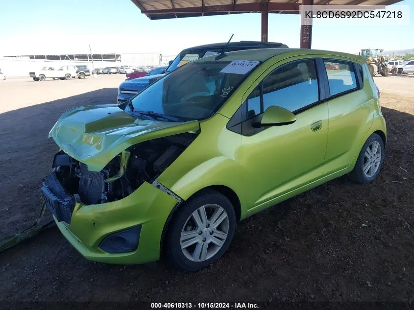 2013 Chevrolet Spark 1Lt Auto VIN: KL8CD6S92DC547218 Lot: 40618313